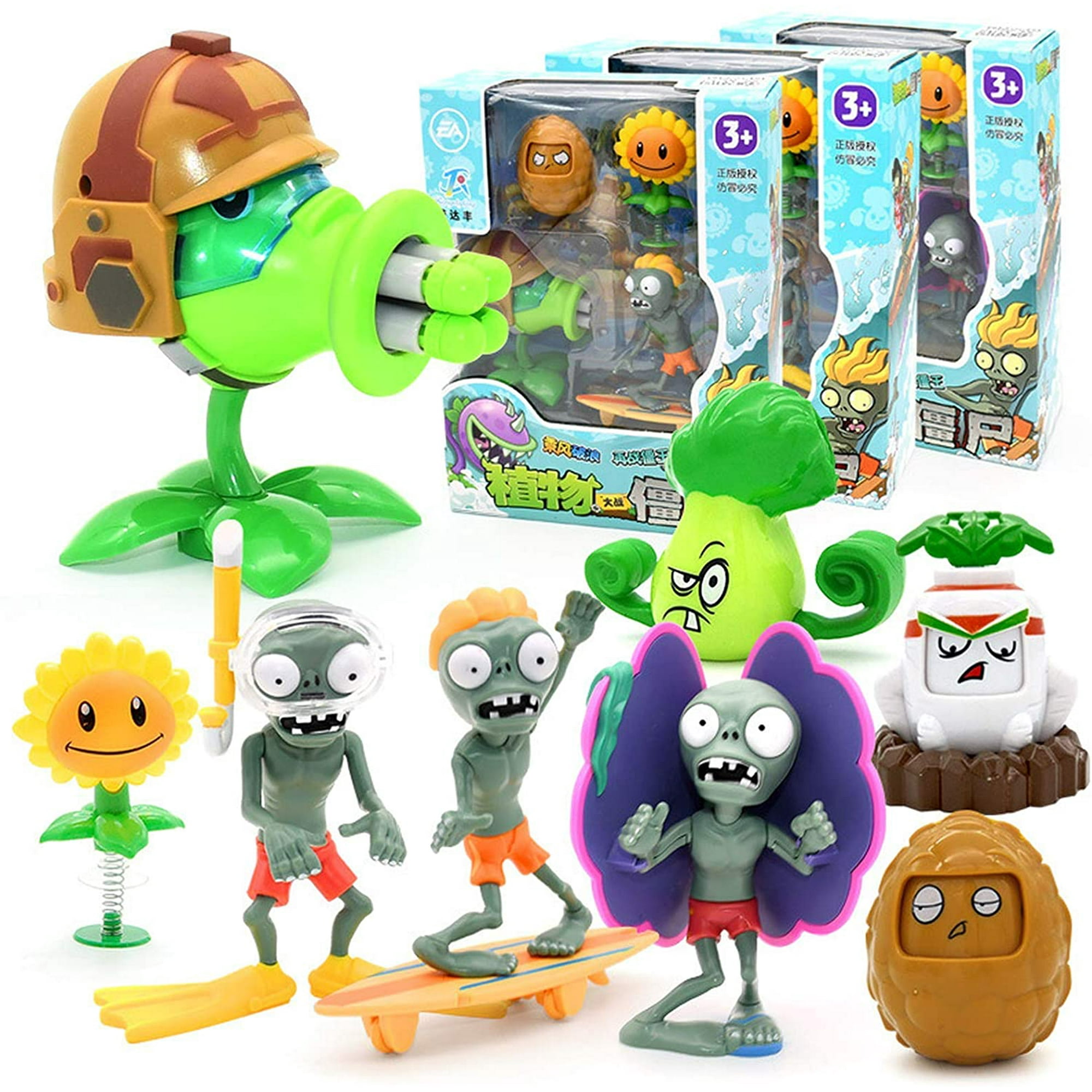 Plants vs Zombies Giant Zombie Pea Shooter Action Figure Gifts Toys Children 